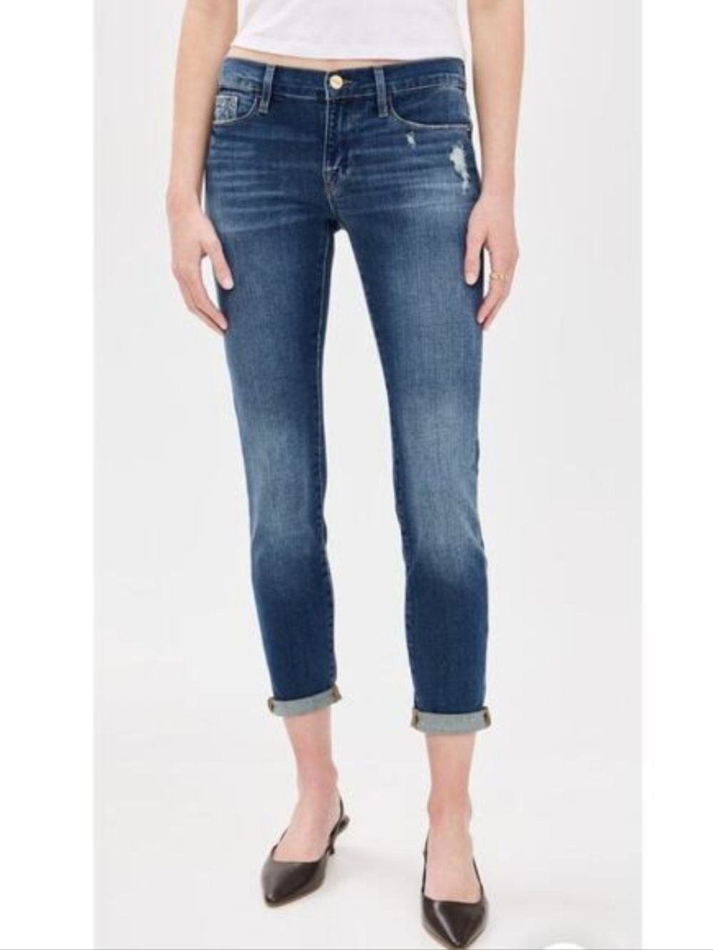 Frame Denim Le Garcon Mid Rise Slim Boyfriend Jeans Size 26